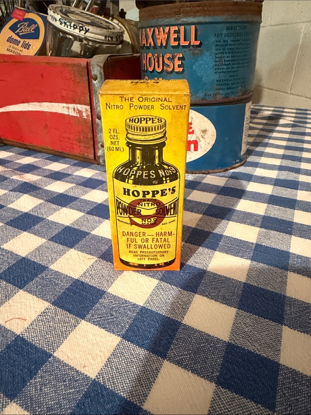 Hope's Yellow Nitro Solvent Bottle Box